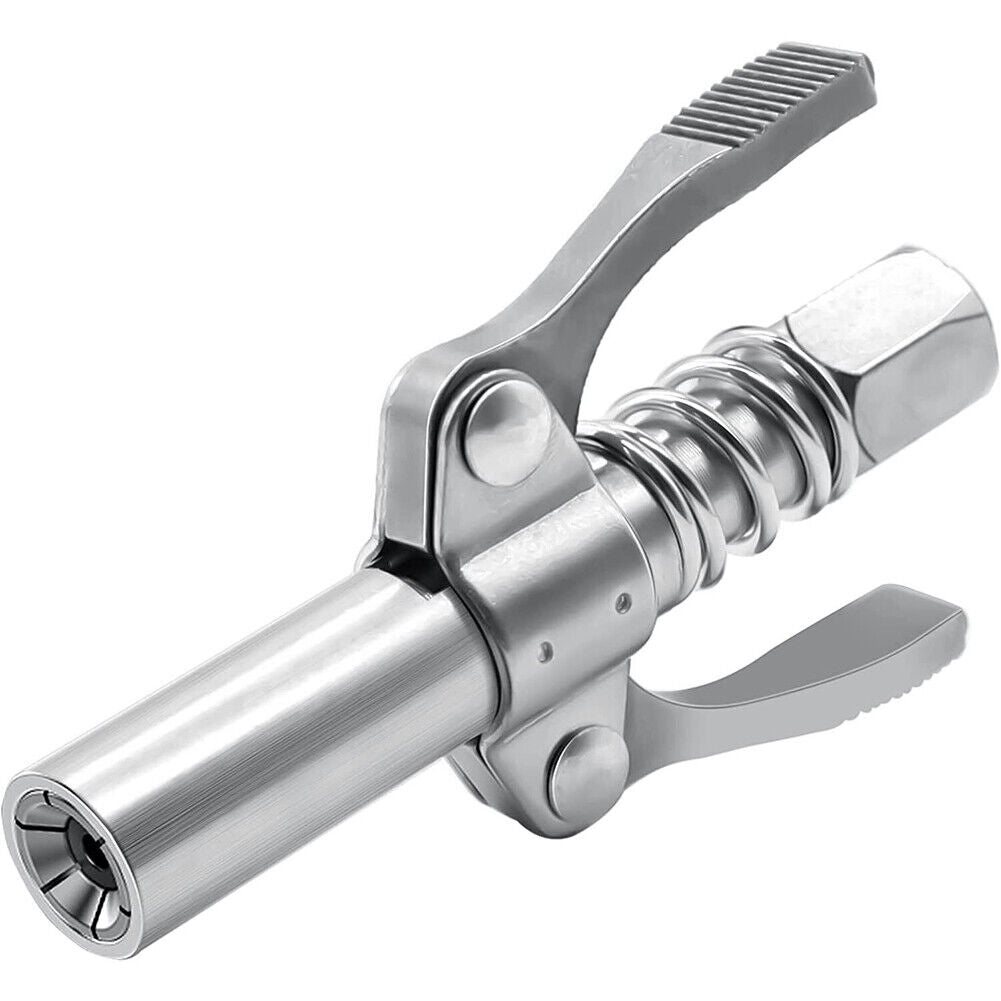 US 2-4 Pcs Grease Gun Coupler Double Handle High Pressure Quick Release Lock Oil