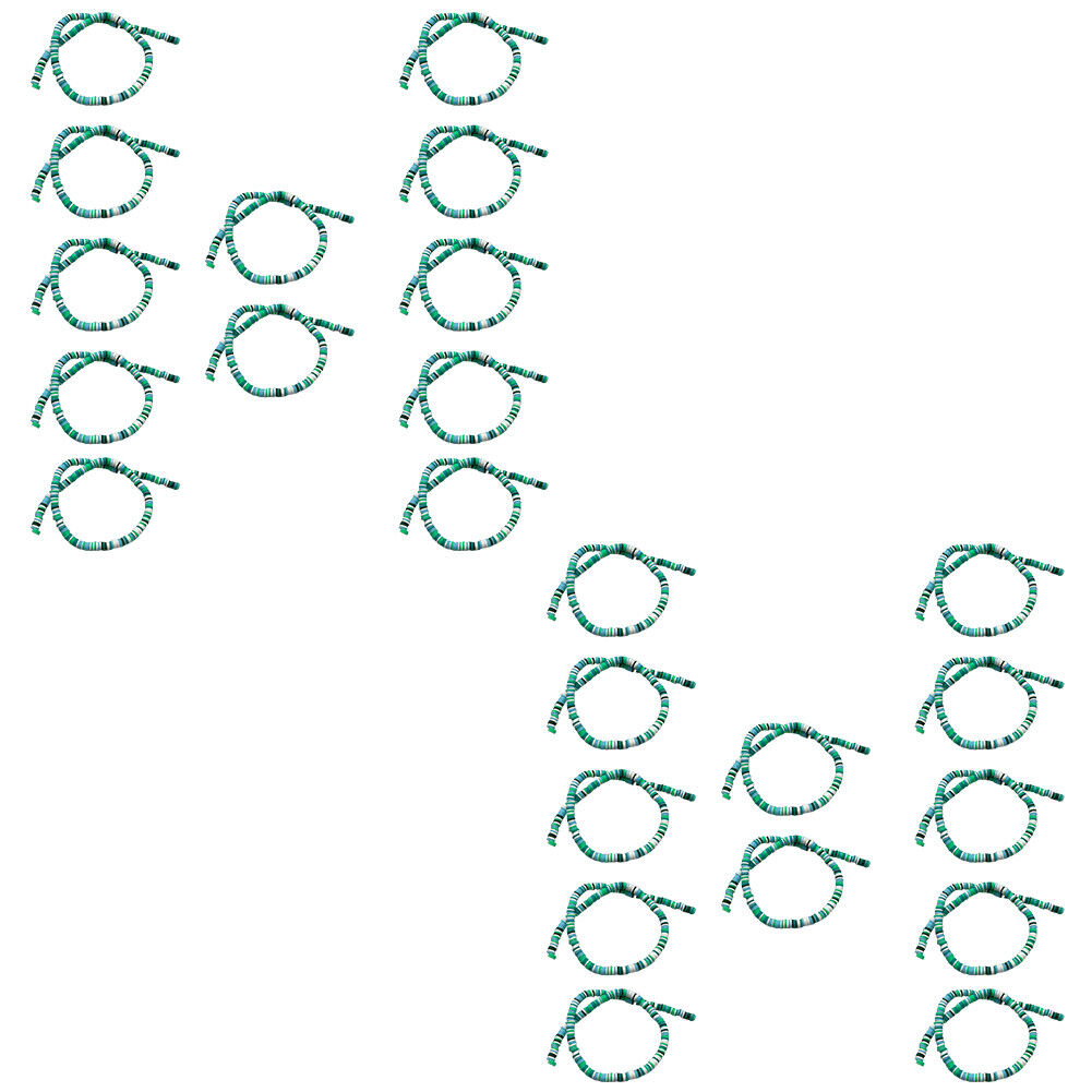 US 10 Strands 6mm Heishi Beads Clay Disc Flat Vinyl Chip Spacer Bead Jewelry DIY