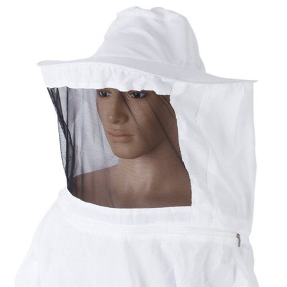 US 1-2 Set Beekeeping Protective Jacket Veil Suit Beekeeping Long Sleeve Gloves