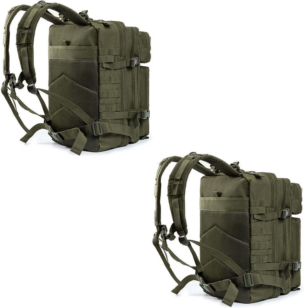 US 45L Large Military Tactical Backpacks Army Assault Pack Hiking Treek Rucksack