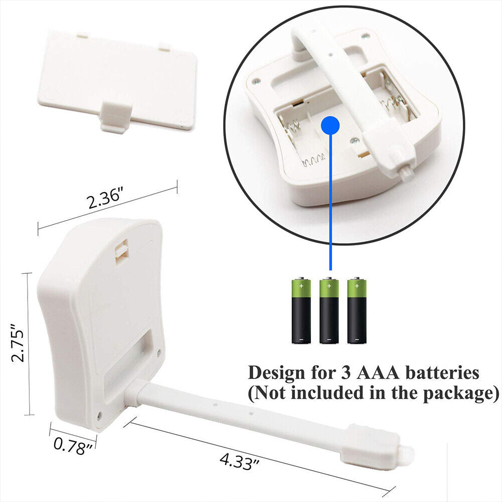 US 3-6 Pack Motion Sensor Activated LED 16 Colors Changing Toilet Night Light