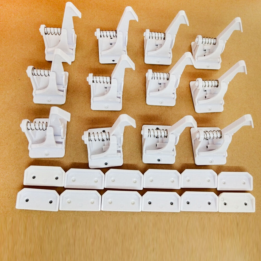 US 10-20 Pcs Set Baby Safety Cabinet Locks NO Drilling Adhesive Latches Drawer