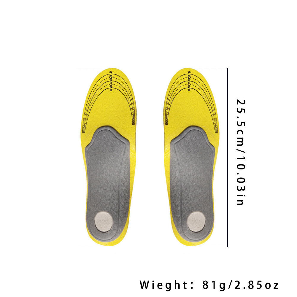 US 2-4 Pairs Orthotic Premium Shoe Insole Arch Support Insert High Pad Women Men