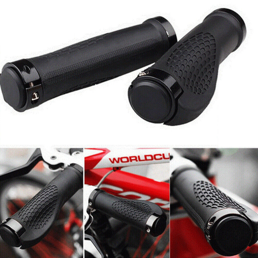 US 2-4 Pack Rubber Mountain Bike Handle Grip Bar Ergonomic Lock-on Enss MTB BMX