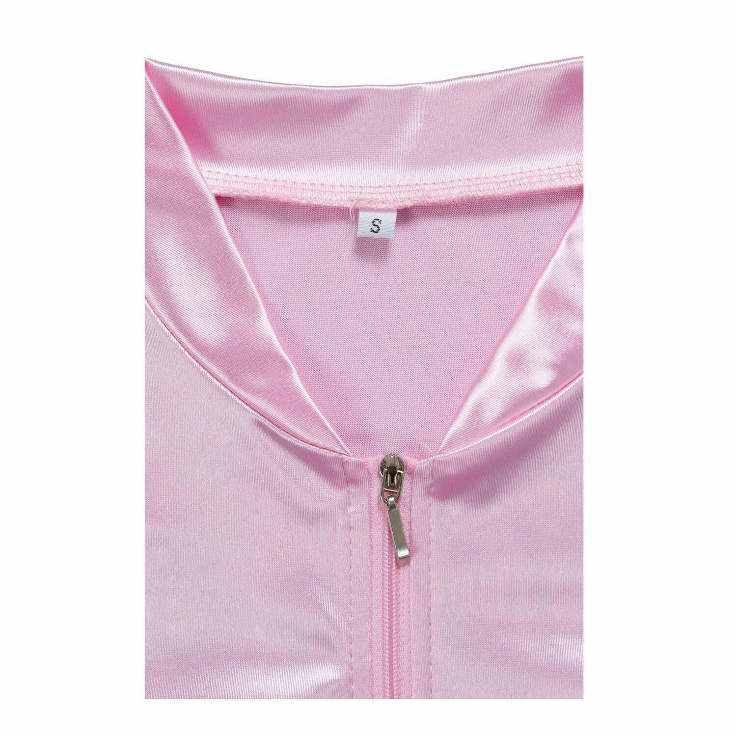 Womens 1950s Pink Satin Jacket with Neck Scarfs Adult & Kids Halloween Cosplay