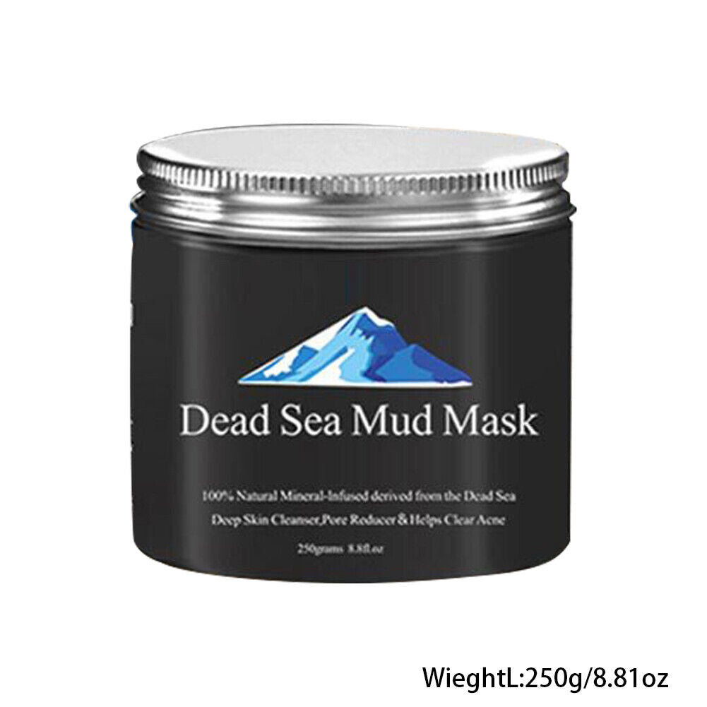 US 2-4Pc Dead Sea Mud Mask Deep Skin Cleanser Facial Black Purifying 250G 8.8 oz