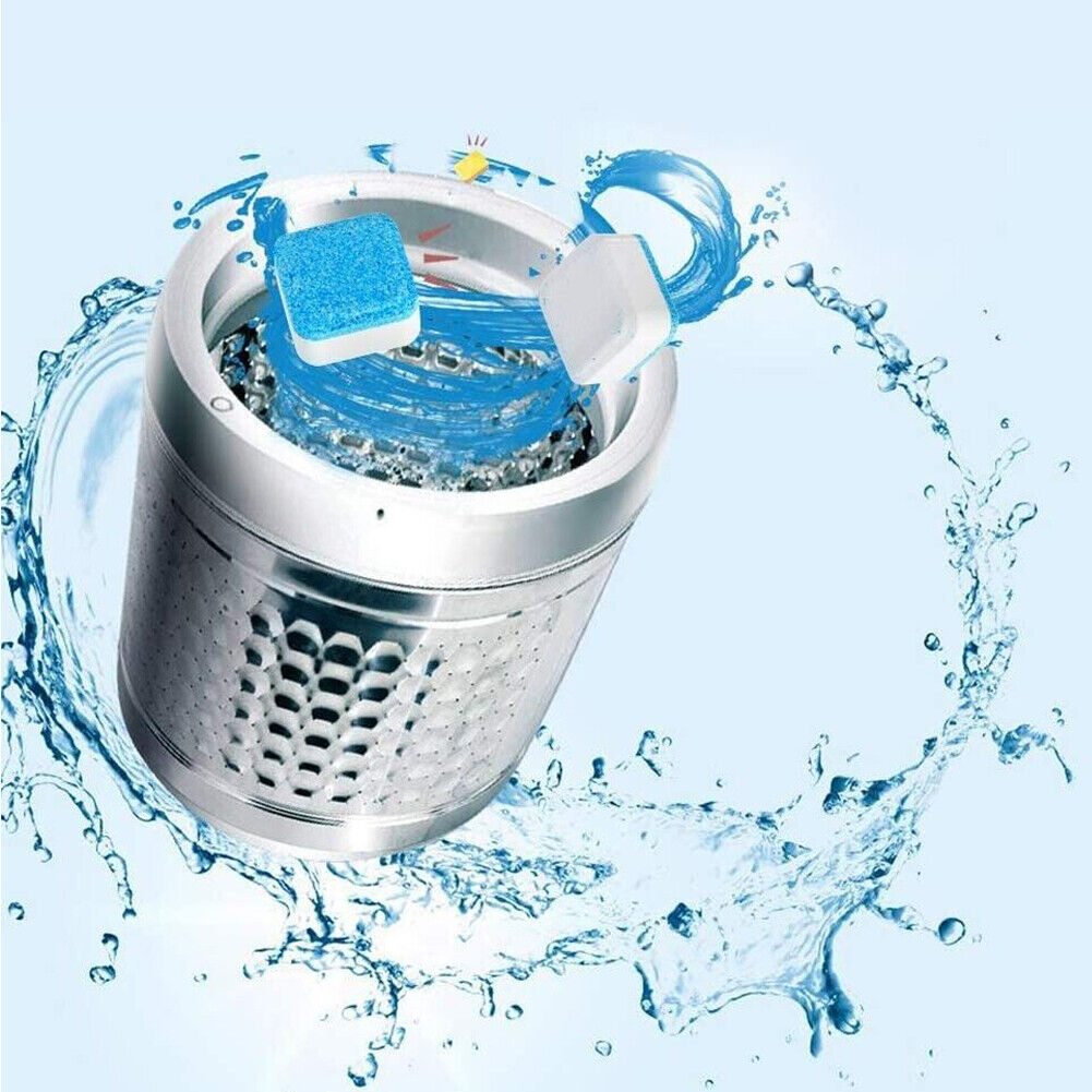US 36-72 Pcs Solid Washing Machine Cleaner, Triple Decontamination Effervescent