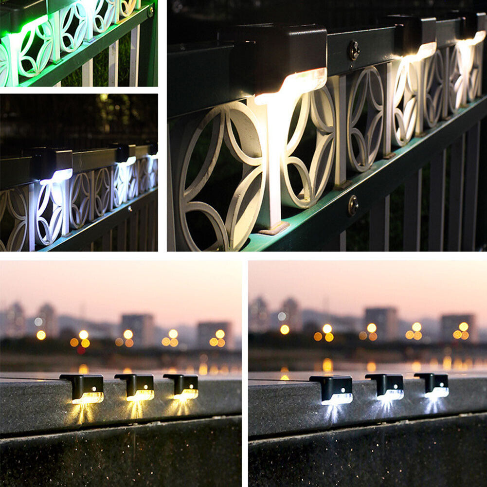 US 5-10 Pack Solar Deck Lights LED Outdoor Waterproof Railing Wall Patio Garden