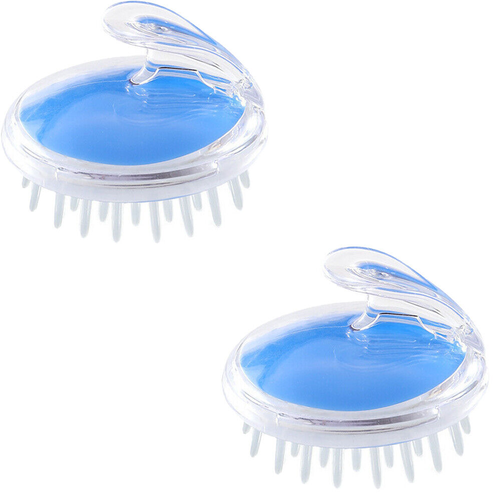 US 2-4 Pcs Silicone Scalp Massager Shampoo Brush Head Comb Bristle Hair Scrubber