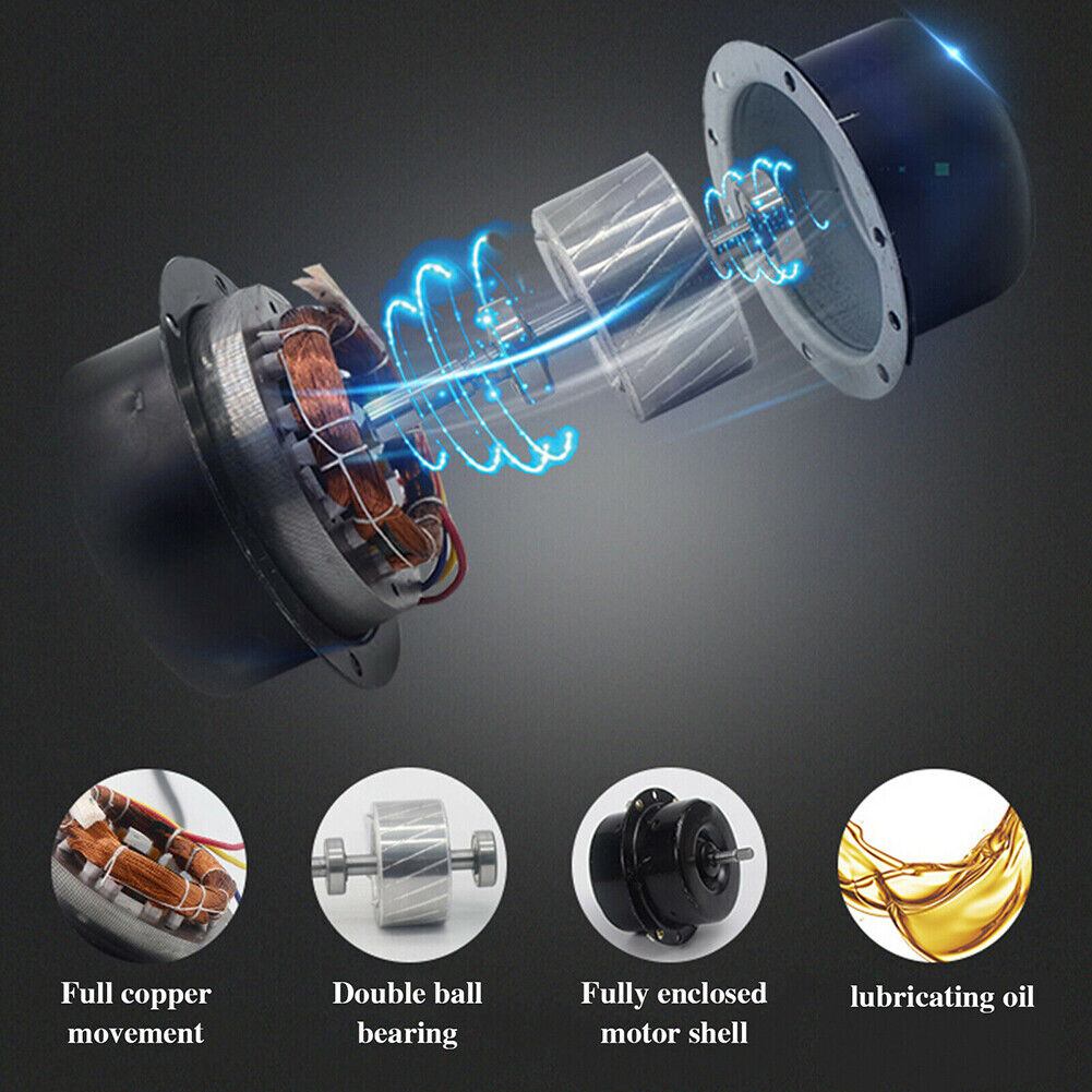 US 4~8'' Exhaust Fan Ventilation Extractor Fan Wall-Mounted Blower Anti-backflow