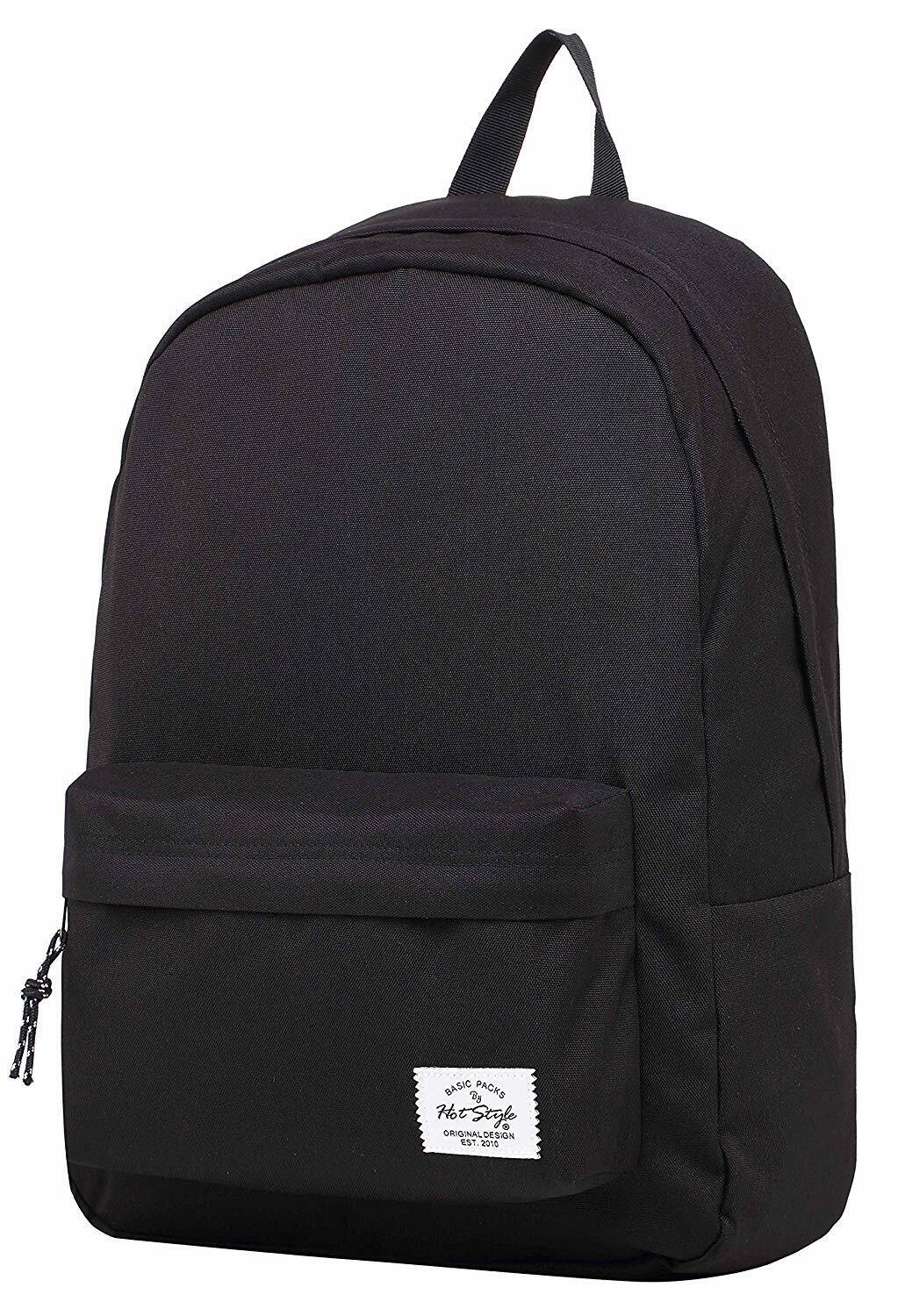 SIMPLAY Classic School Backpack Bookbag, 17"x12.5"x5",Assorted Colors and Prints