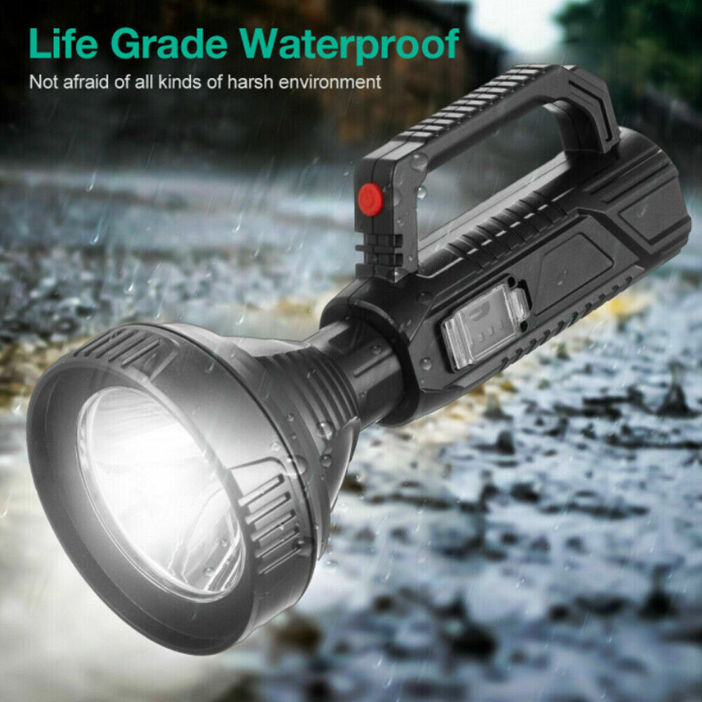US 1-2 Pack Rechargeable Torch LED Searchlight Handheld Portable Spotlight
