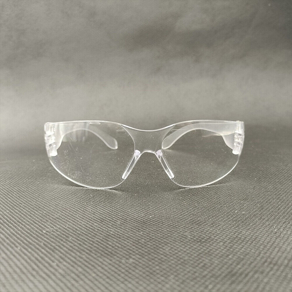 US 12 PAIR Protective Safety Glasses Clear Lens Work UV Lot of 12