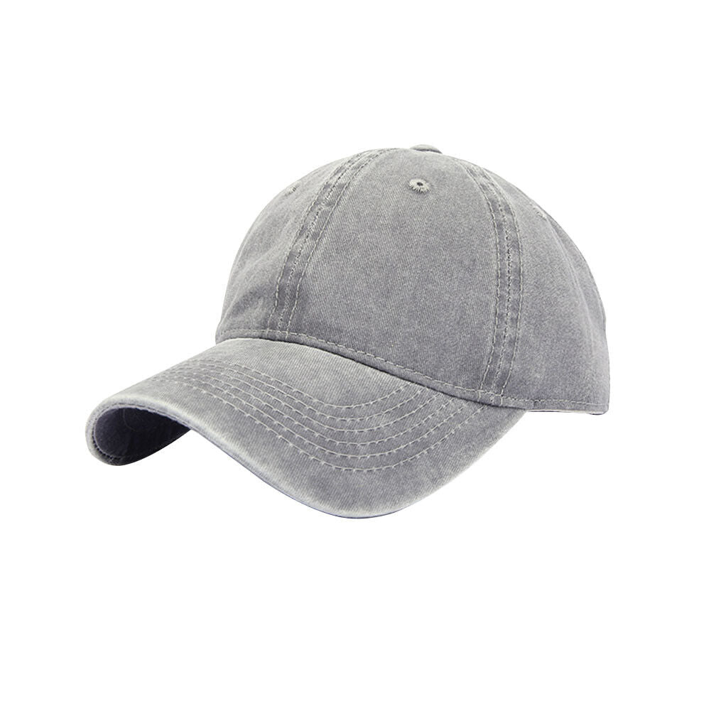 US 1-2 Pcs Classic Baseball Cap Low Profile Hats Adjustable Washed Effect Unisex