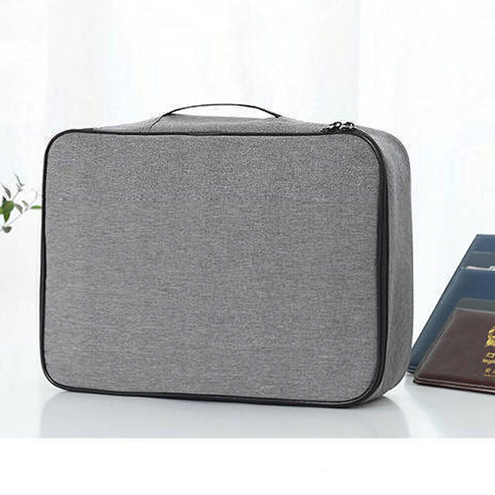 US 1~2 Pcs Multi-Layer Portable Filing Bag Organizer Storage with Safe Code Lock