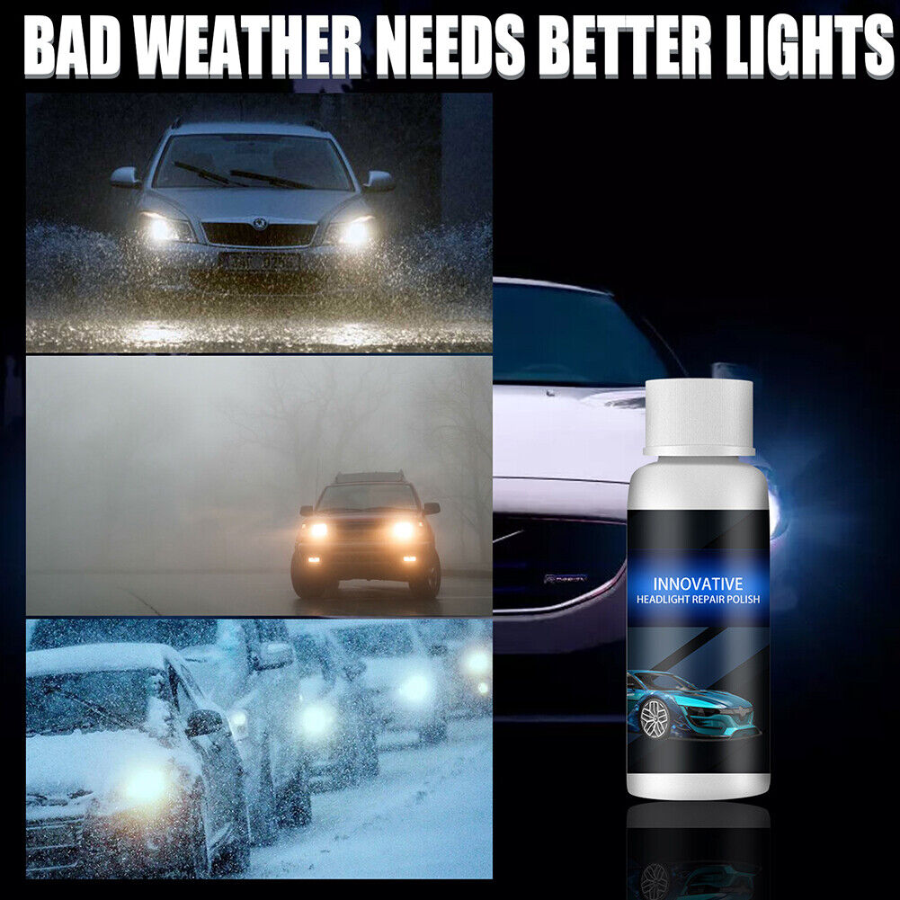 US Innovative Headlight Repair Polish Fluid Liquid Kit-Car Lamp Renovation Agent