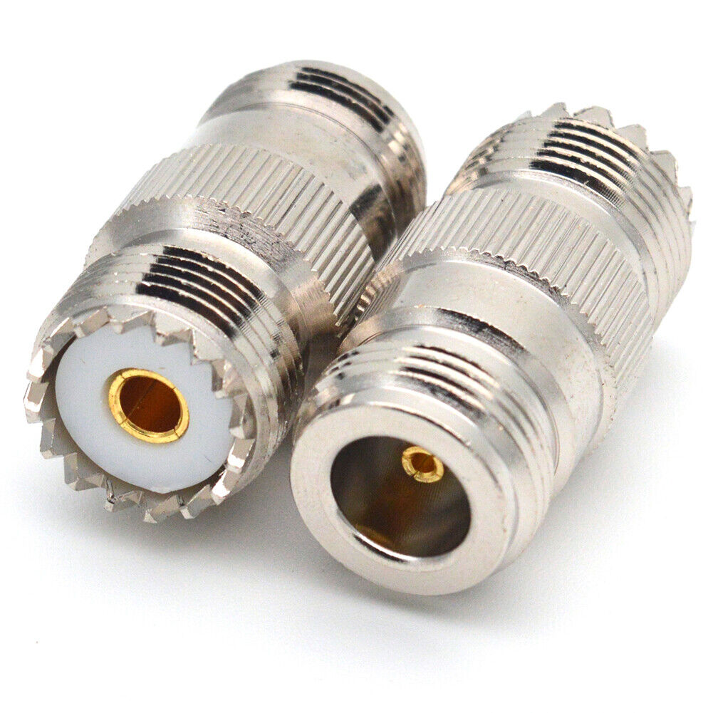US N-Type Female Jack to SO-239 UHF Female Jack RF Adapter Barrel Connector