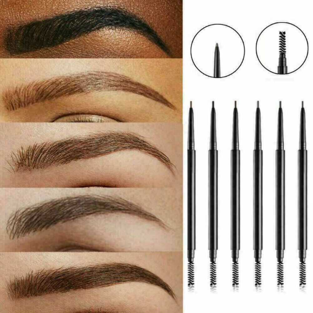 US 2-4 Pack Eyebrow Pencil Waterproof Smudge-proof Eyebrow Brush Microblading