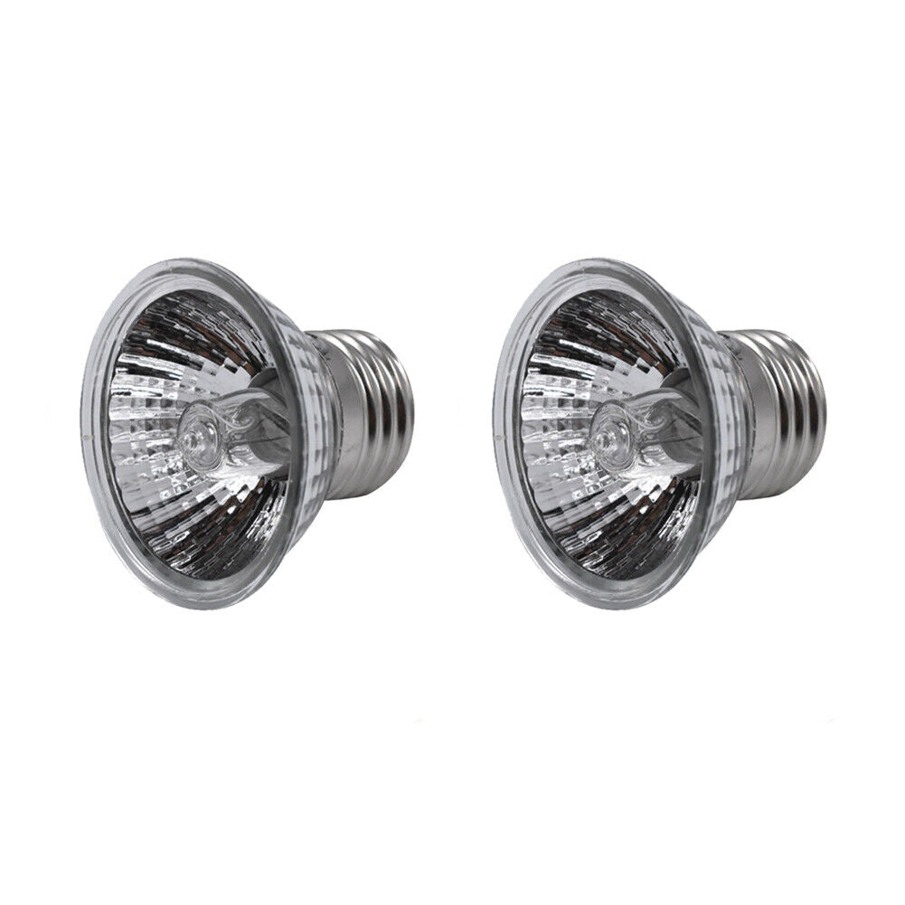 US 2-4 Pc Heat Light Reptile Lamp Amphibian Tank Terrarium Cage 25/50/75W Bulb