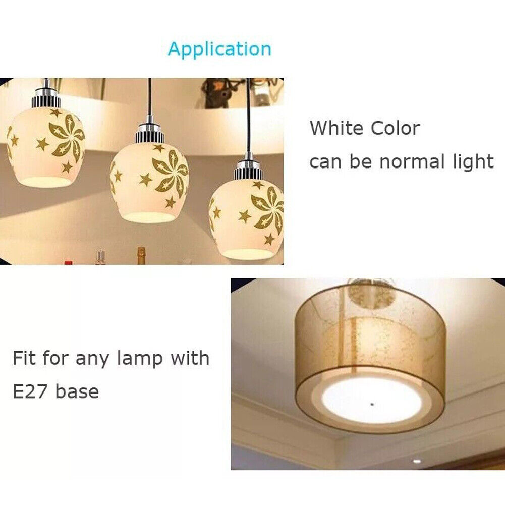 US 2-4 Pcs Wireless Bluetooth Light Bulb Speaker RGB E27 Smart Music Lamp Remote