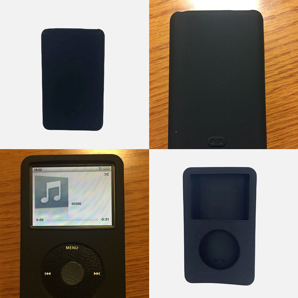 US 2Pack Silicone Rubber Soft Skin Sleeve Case For iPod Classic 80GB/120GB/160GB