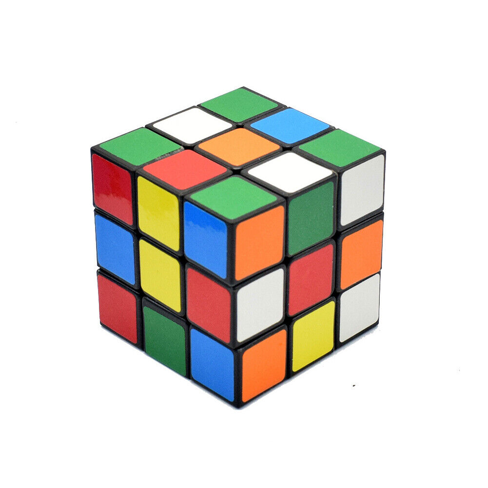 US 2-4Pc Kids Fun Rubiks Cube Toy Rubix Mind Game Toy Classic Magic Puzzle Gift