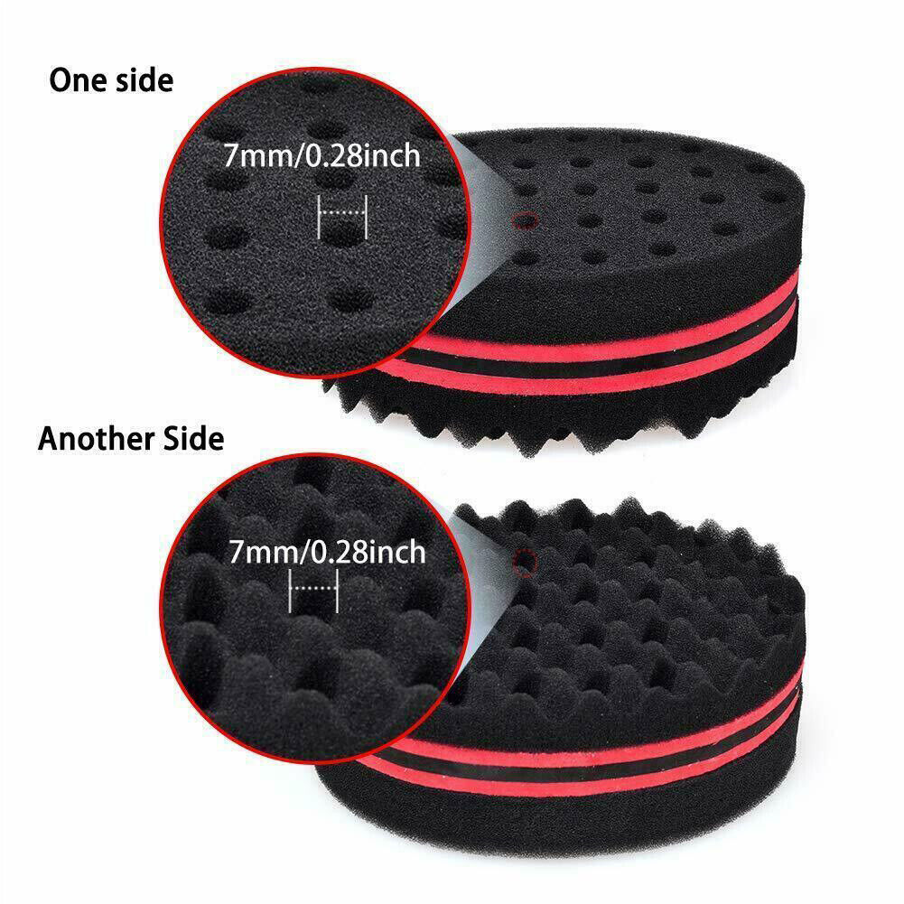 US 3-6 Pc Hair Sponge Magic Barber Twist Curl Brush Dread Locking Afro Coil Comb