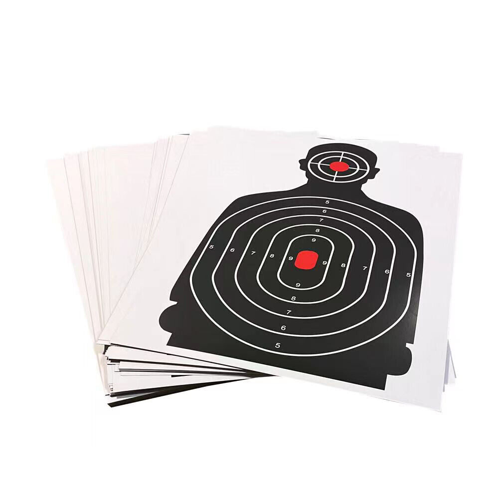 US 50 Pc 12x18'' Shooting Target, Targets for Pistol Shooting Targets for Range