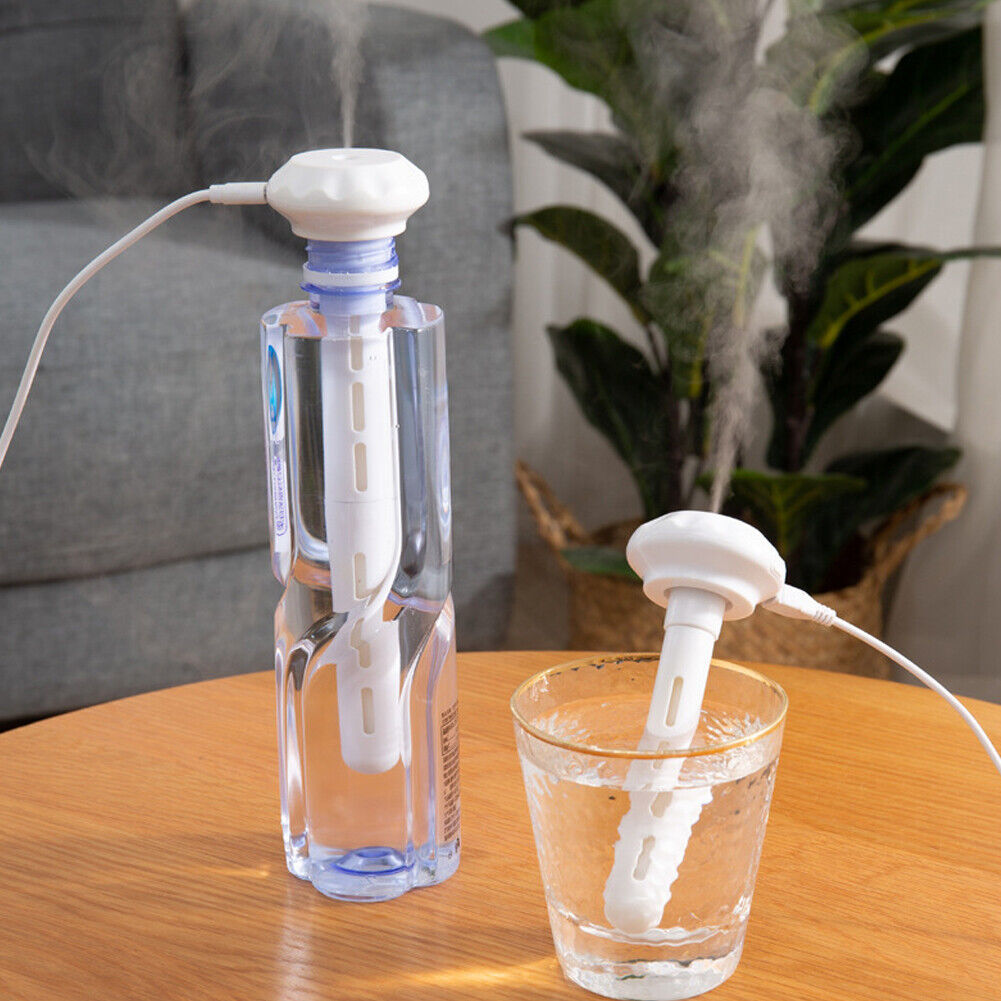 US 2-4 Pcs Portable Mini Cool Mist Humidifier USB-Powered With Nightlight Travel