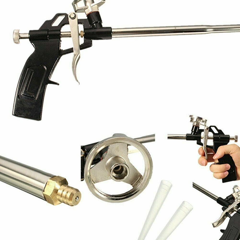 US 1-2 Pack Pro PU Foam Gun NIB Expanding Spray Applicator Adapter Basket