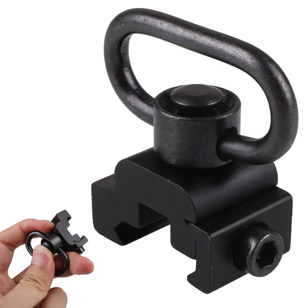 US 2-4 Pcs Quick Release Detach QD Sling Swivel w/ 20mm Picatinny Rail Mount