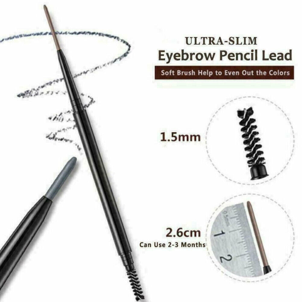 US 2-4 Pack Eyebrow Pencil Waterproof Smudge-proof Eyebrow Brush Microblading