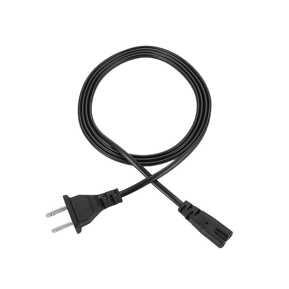 US 5-10 Pc 2 Prong AC Power Cord Cable for PS4 PS3 PS2 Slim XBOX PC Monitor TV