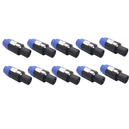 US 10-20 Pcs Speakon Male Connector 4-Pole Plug For Audio Speaker Loudspeaker