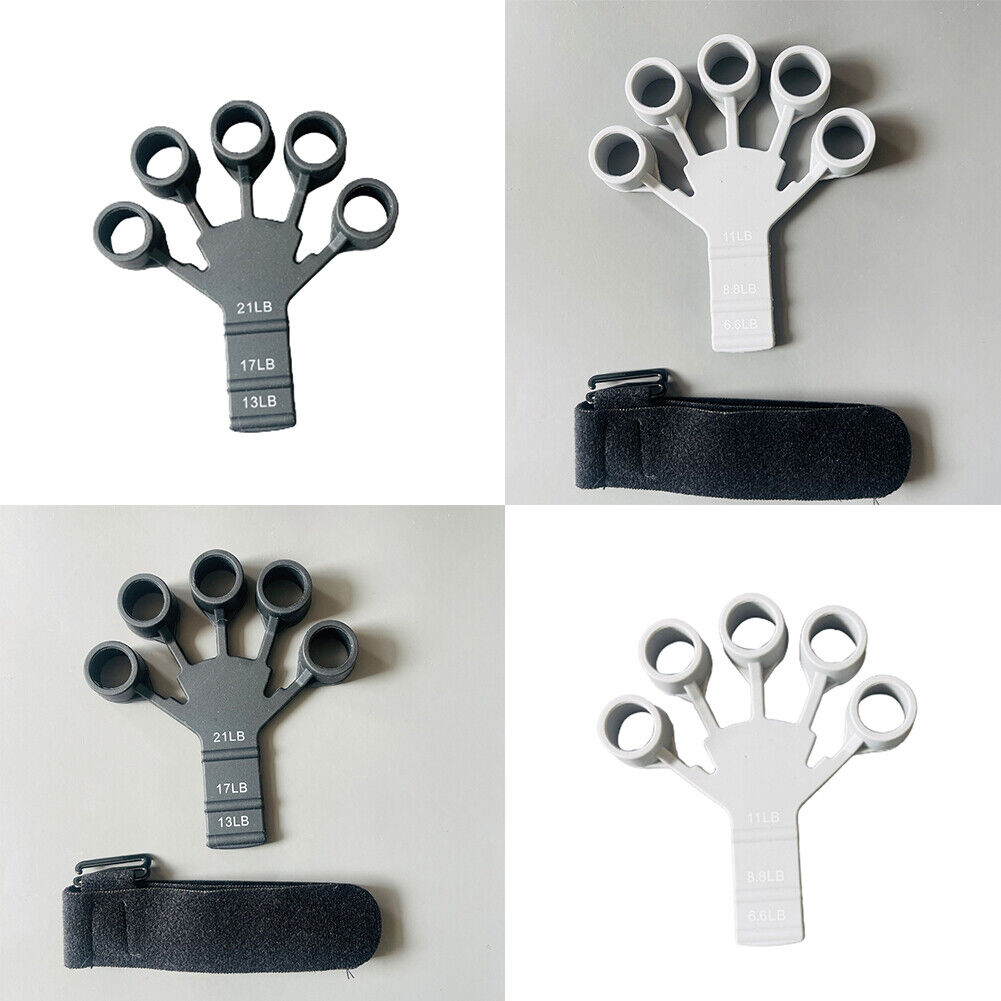 US 1-2 Pcs Hand Grip Strengthener Exerciser Forearm Resistant Level Grip Trainer