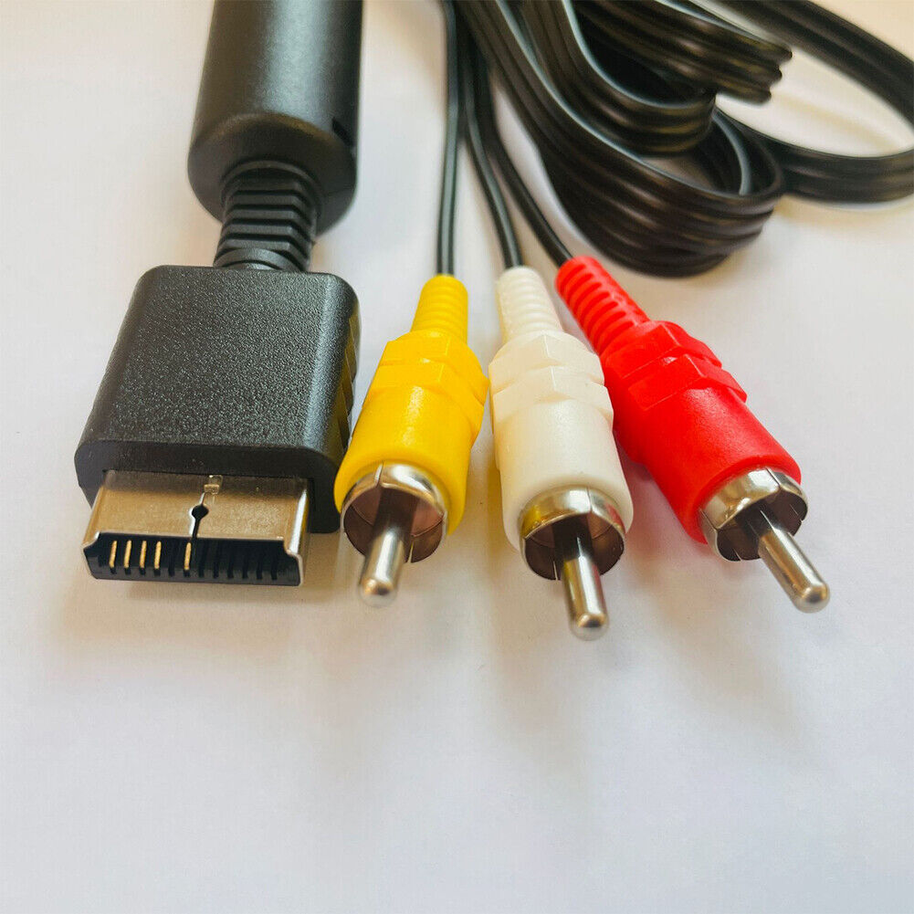 US4-8Pc Power Supply AV TV Cable For Sony Playstation 2 PS2 Slim Charger Adapter