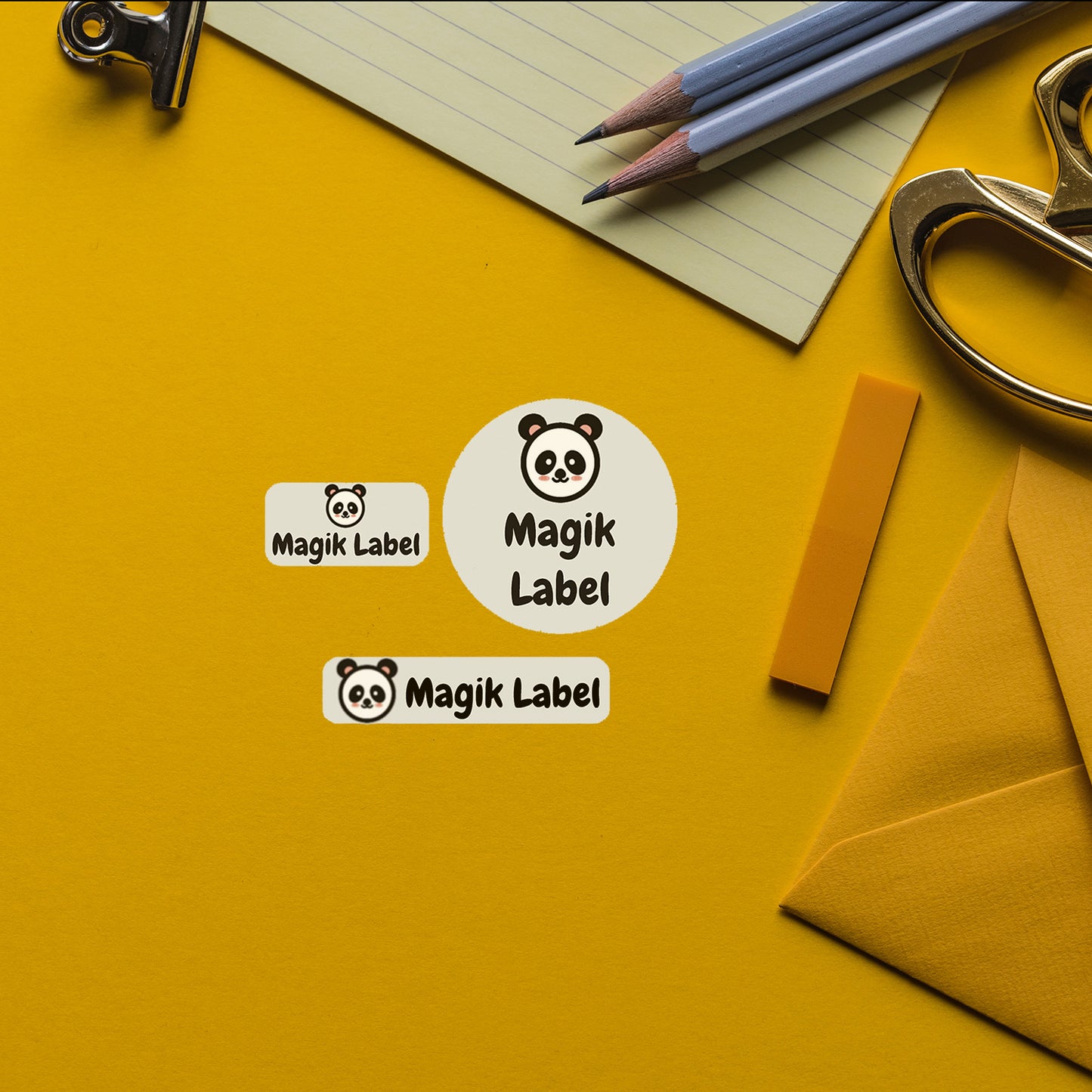 Magik 195Ct Custom 3-Sizes Waterproof Name Stickers Daycare School Multi-Purpose