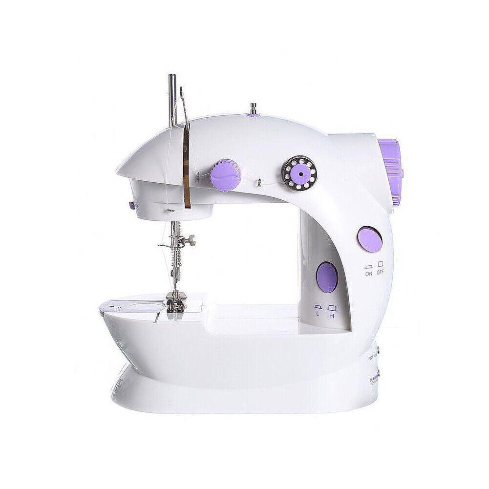 US Portable Mini Desktop Electric Sewing Machine Hand Held Household Tailor 2 Sp