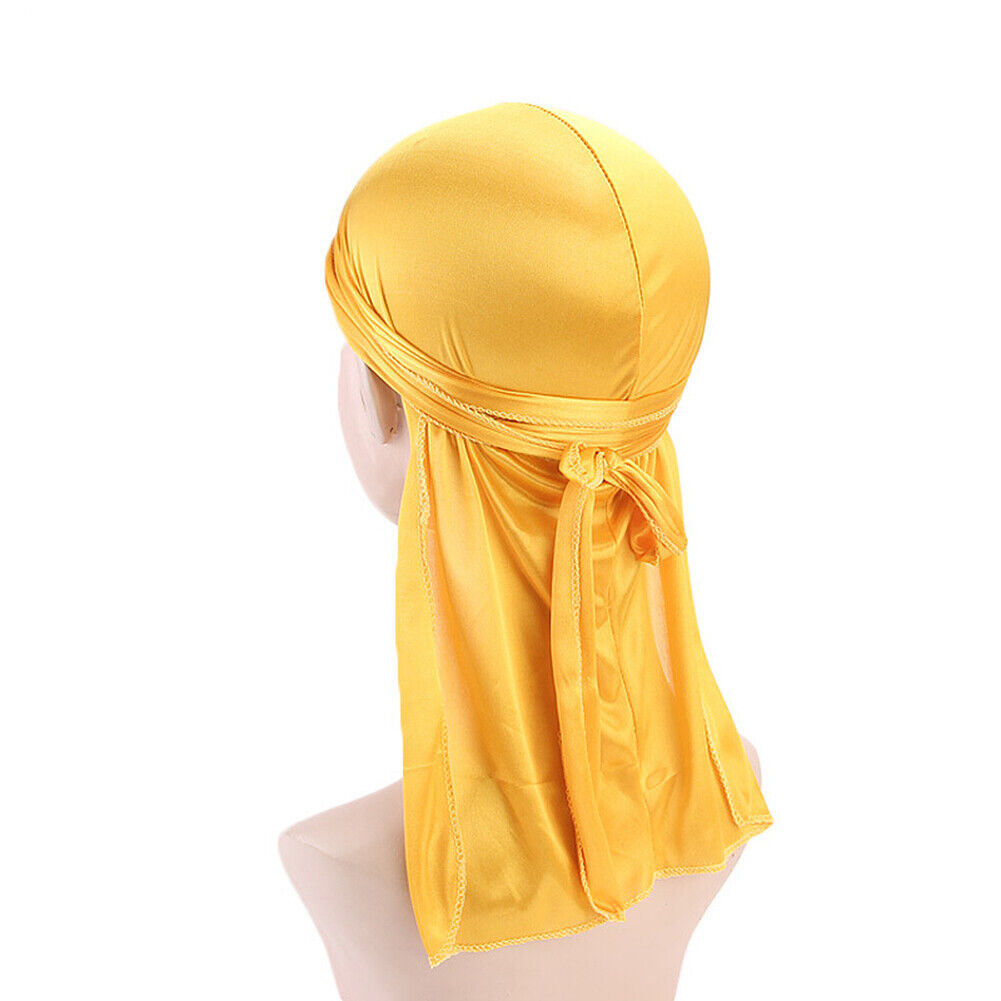 Men Women Turban Hat Pirate Doo Durag Headwear Comfortable Silk/Silky Feel Cap