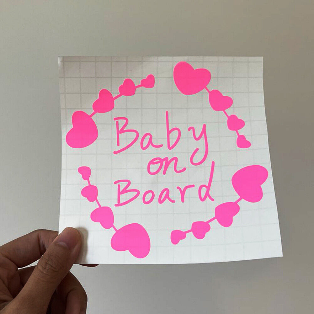 US Custom Baby on Board Kids in Car Vinyl Sticker Bumper Window Decal Truck Van