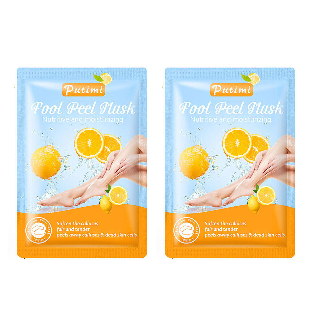 US 2-4 Pairs Foot Peeling Mask Baby Soft Cracked Heels Remove Dead Skin Calluses