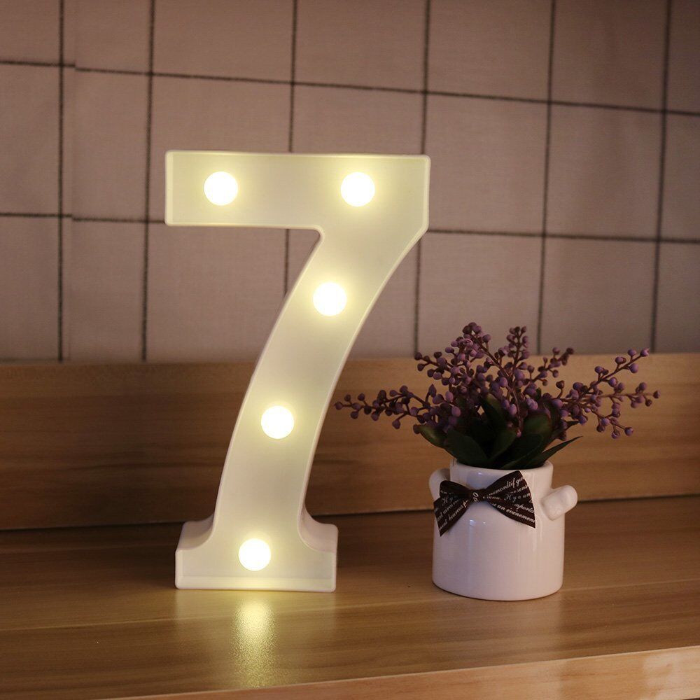 Light Up Letter LED Alphabet PlasticParty Sign Wedding Festival Stand Decoration