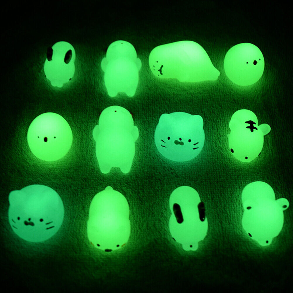 25~50 Squishy Lot Normal / Glow-in-the-darkf Rising Fidget Cute Animal Hand Toy