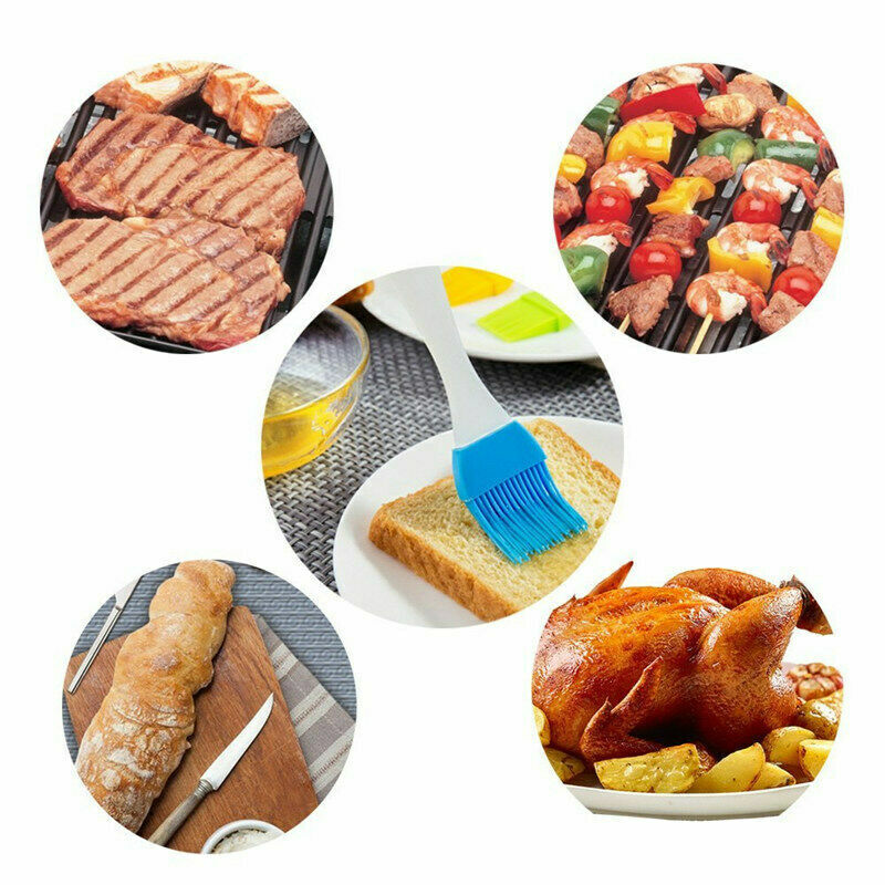 US 7~14 PCS Oil Brush Silicone Baking Pastry Cream For BBQ Basting Kitchen Party