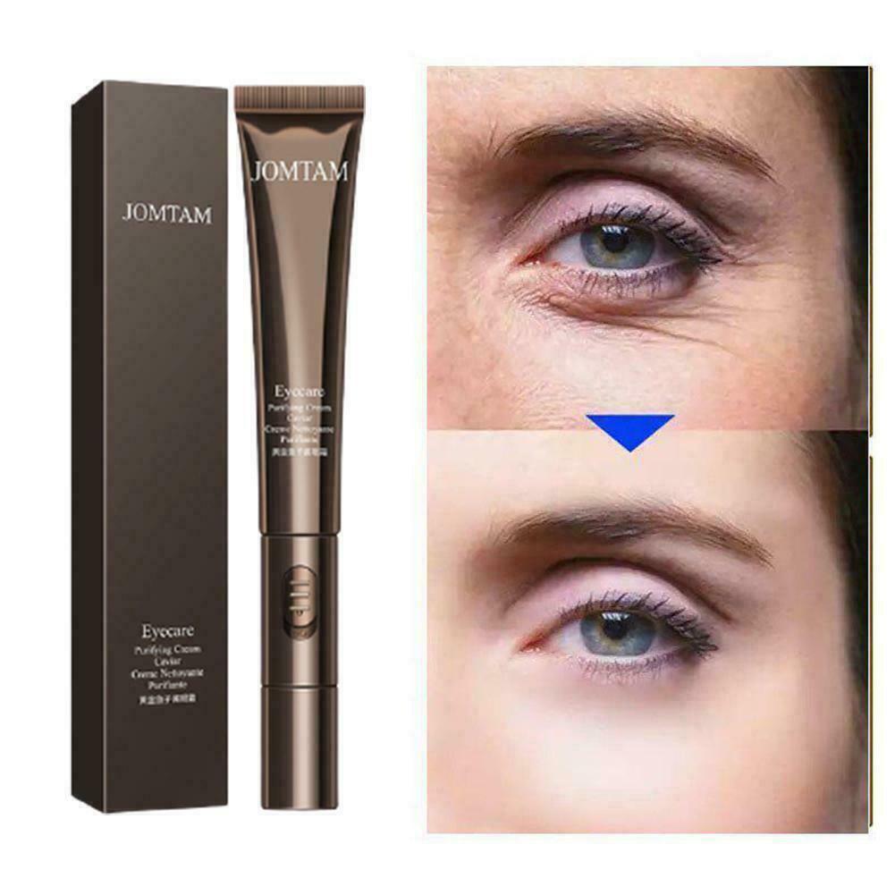 US 1-2Pcs Golden Caviar Vibration Eye Cream Massage Lift Up Anti-age Dark Circle