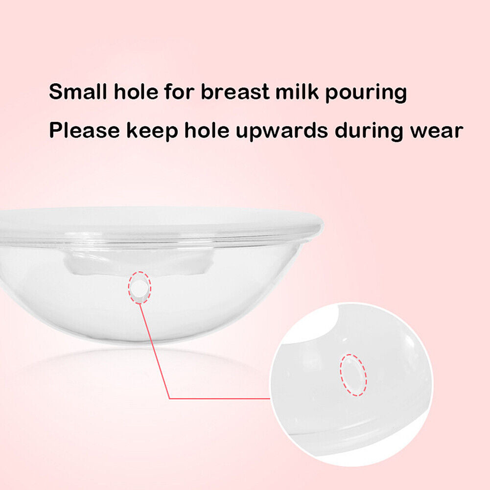 US 2-4Pcs Silicone Breast Shells Milk Saver Collector Nursing Breastfeeding Cups