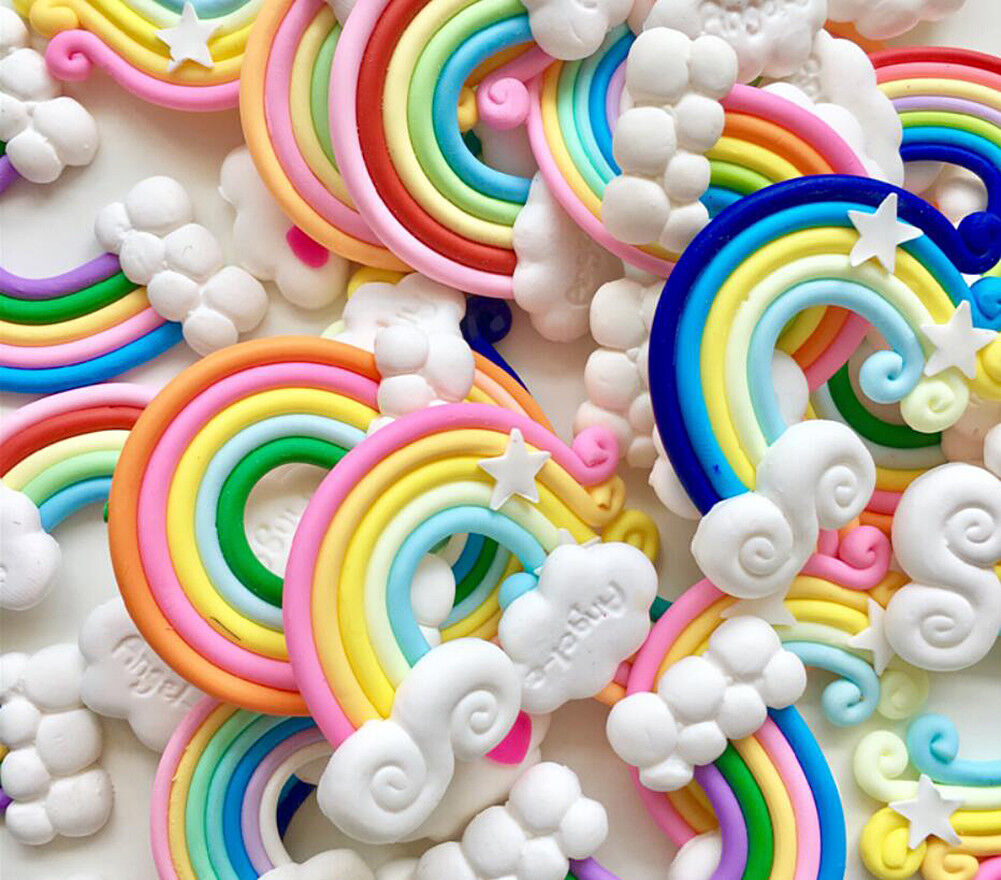 US 15~100 Pc Slime Bread Candy Unicorn Resin Flat Back Scrapbooking Charms DIY