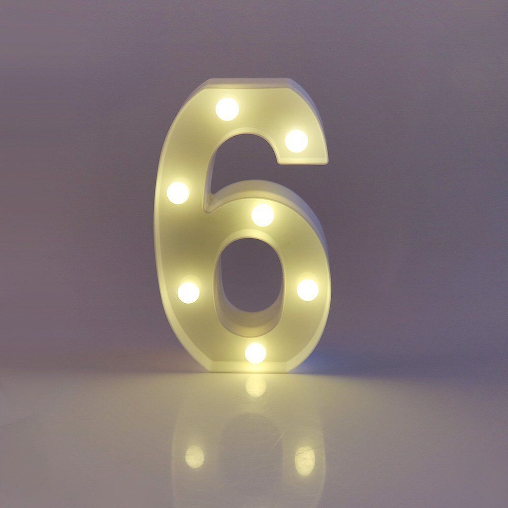 Light Up Letter LED Alphabet PlasticParty Sign Wedding Festival Stand Decoration