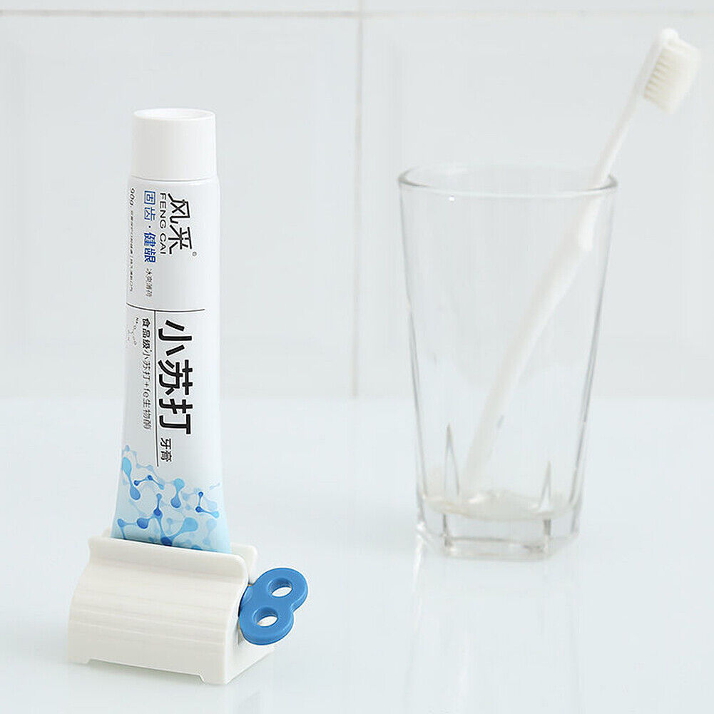 US 3-6 Pack Rolling Tube Toothpaste Squeezer Easy Dispenser Seat Holder Stand