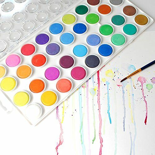 US 36 Color Fundamental Watercolor Pan Artist Set and/or 10 Paint Brushes